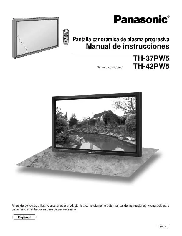 Mode d'emploi PANASONIC TH-42PW5LZ