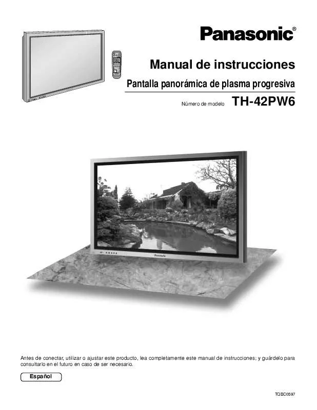 Mode d'emploi PANASONIC TH-42PW6LZ