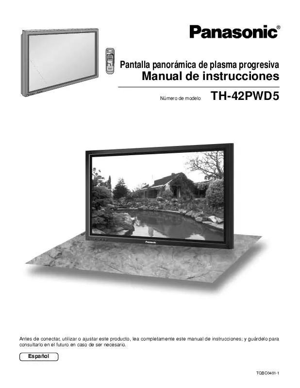 Mode d'emploi PANASONIC TH-42PWD5UY