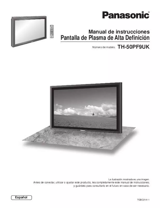 Mode d'emploi PANASONIC TH-50PF9UK