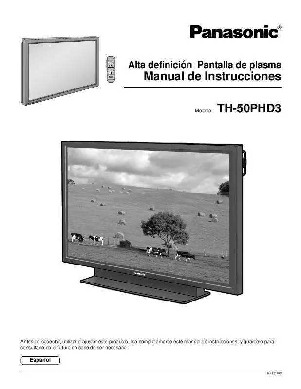 Mode d'emploi PANASONIC TH-50PHD3U