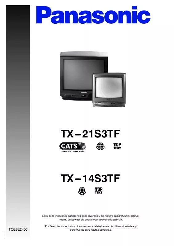 Mode d'emploi PANASONIC TX-14S3TF