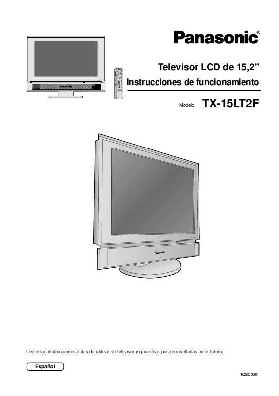 Mode d'emploi PANASONIC TX-15LT2F