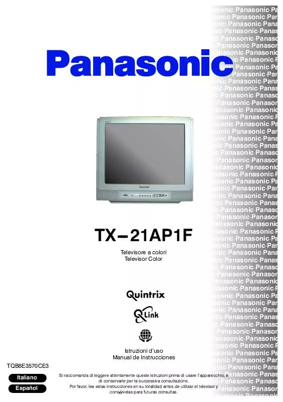 Mode d'emploi PANASONIC TX-21AP1F