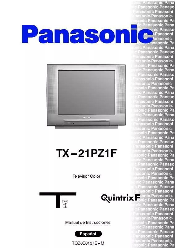 Mode d'emploi PANASONIC TX-21PZ1F