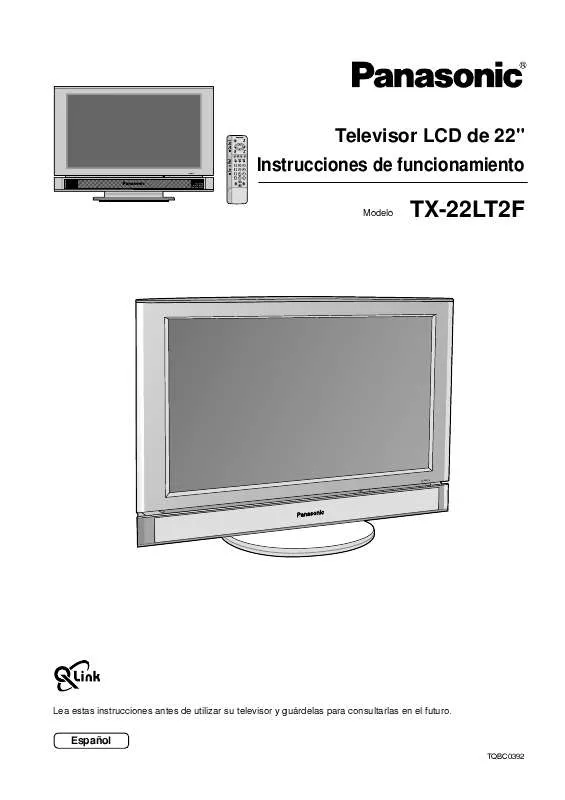 Mode d'emploi PANASONIC TX-22LT2F