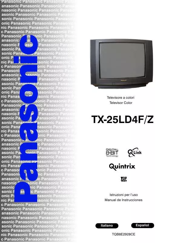 Mode d'emploi PANASONIC TX-25LD4FZ