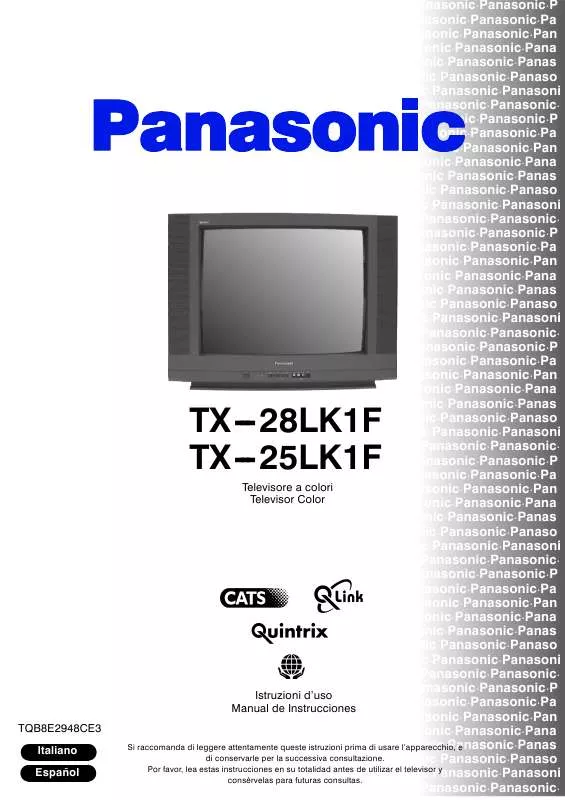 Mode d'emploi PANASONIC TX-25LK1F