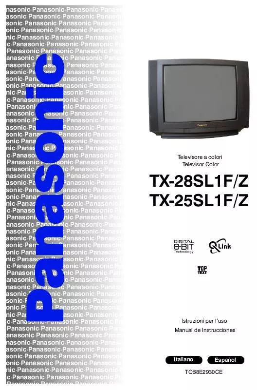 Mode d'emploi PANASONIC TX-25SL1FZ