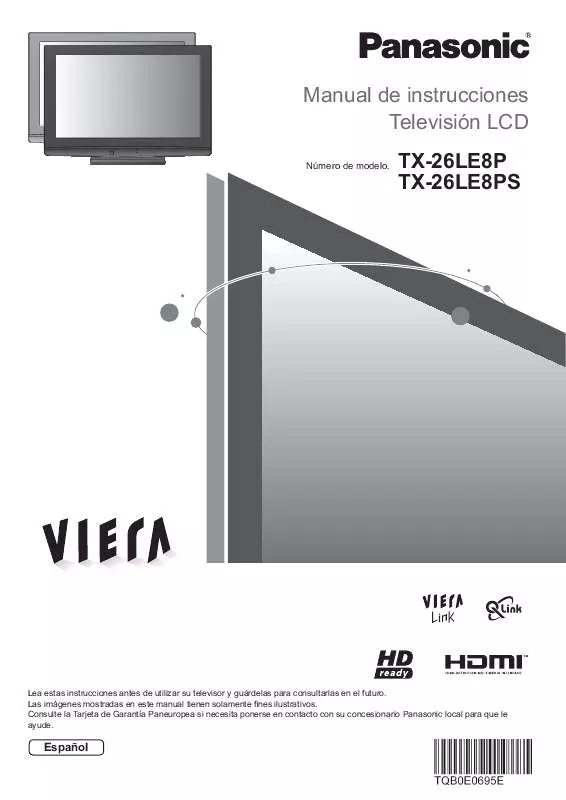 Mode d'emploi PANASONIC TX-26LE8P