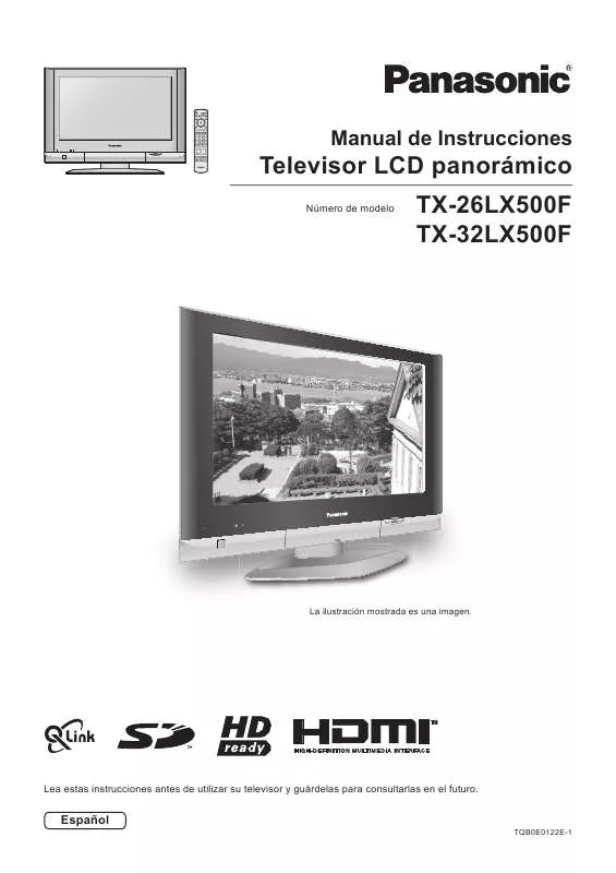 Mode d'emploi PANASONIC TX-26LX500F