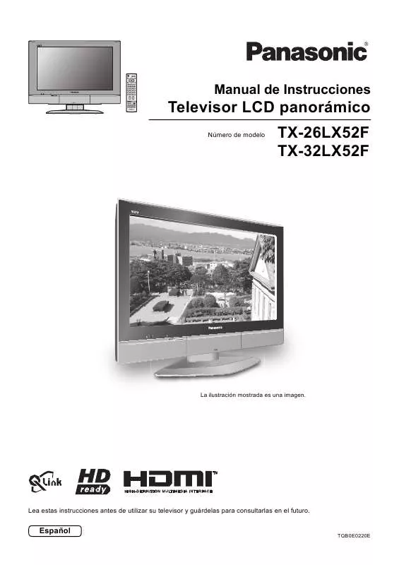 Mode d'emploi PANASONIC TX-26LX52F