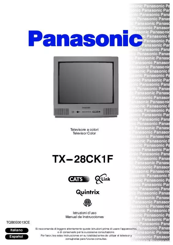 Mode d'emploi PANASONIC TX-28CK1F