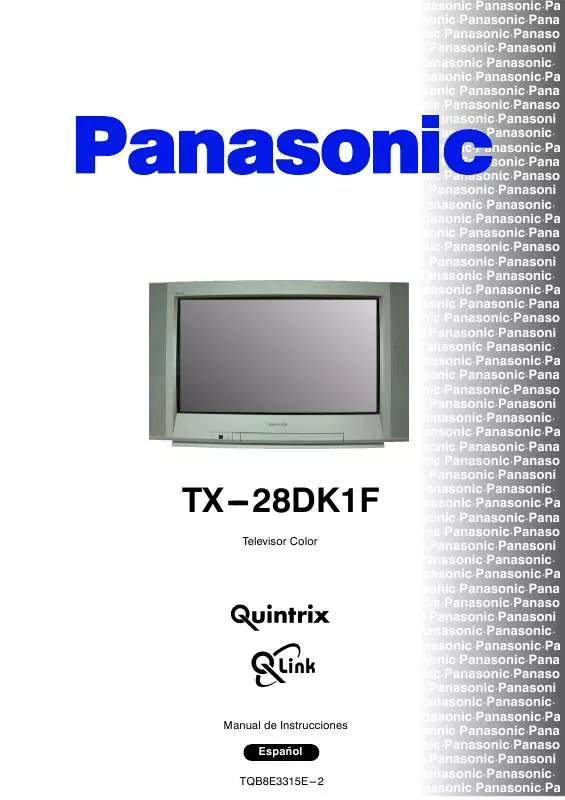 Mode d'emploi PANASONIC TX-28DK1F