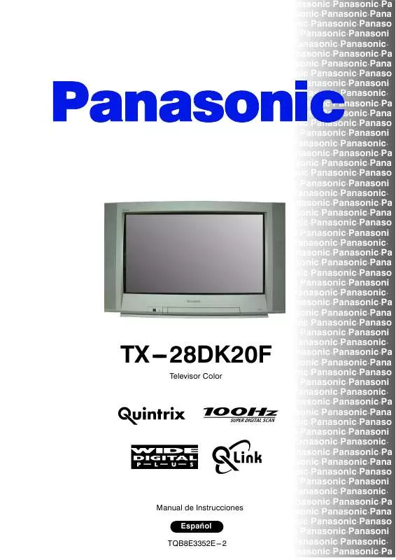 Mode d'emploi PANASONIC TX-28DK20F