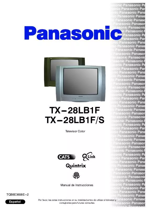 Mode d'emploi PANASONIC TX-28LB1F