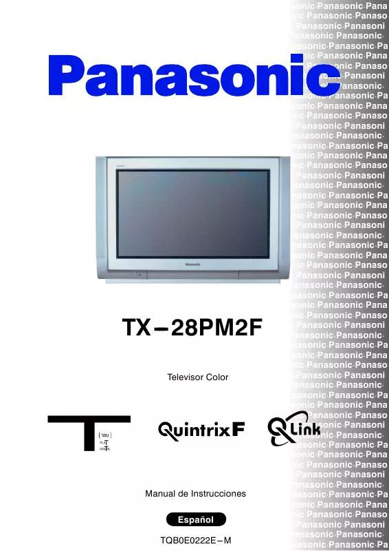 Mode d'emploi PANASONIC TX-28PM2F