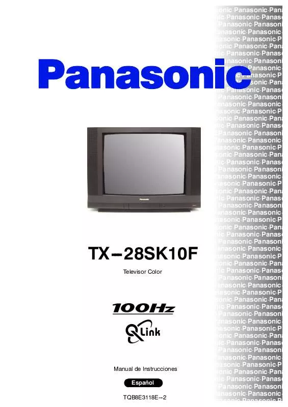 Mode d'emploi PANASONIC TX-28SK10F