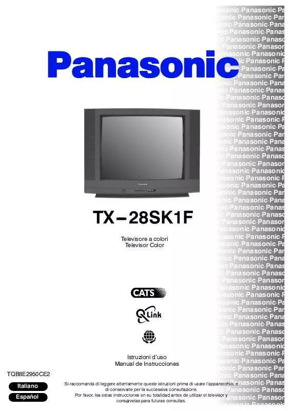 Mode d'emploi PANASONIC TX-28SK1F