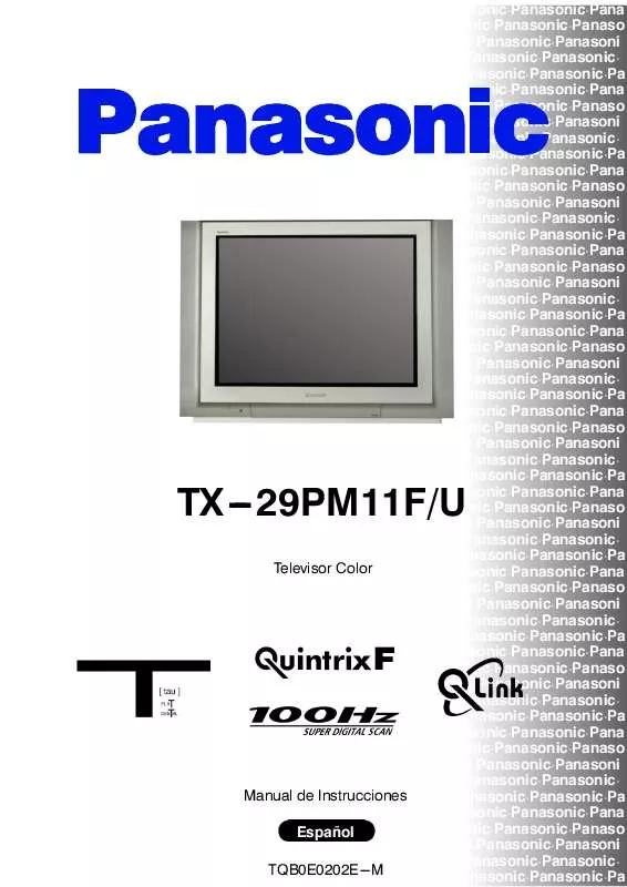 Mode d'emploi PANASONIC TX-29PM11FU