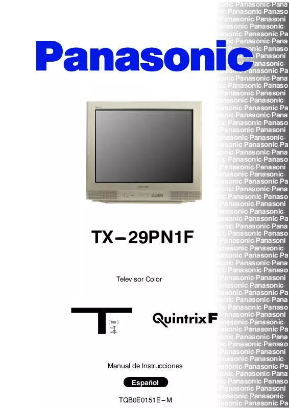 Mode d'emploi PANASONIC TX-29PN1F