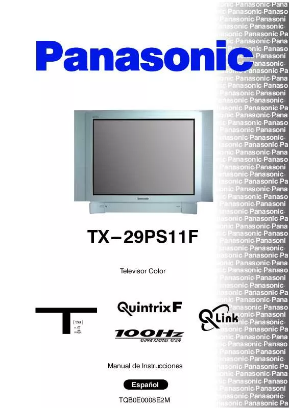 Mode d'emploi PANASONIC TX-29PS11F