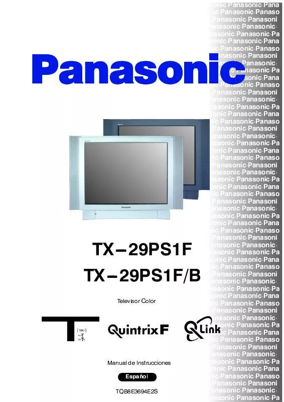 Mode d'emploi PANASONIC TX-29PS1F