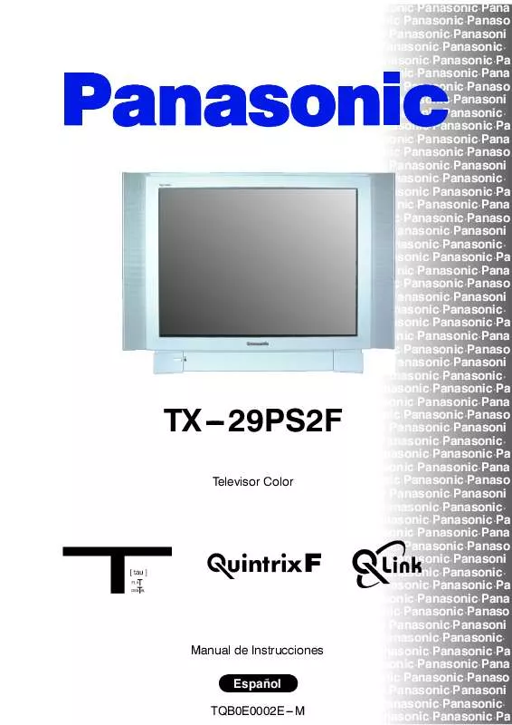 Mode d'emploi PANASONIC TX-29PS2F