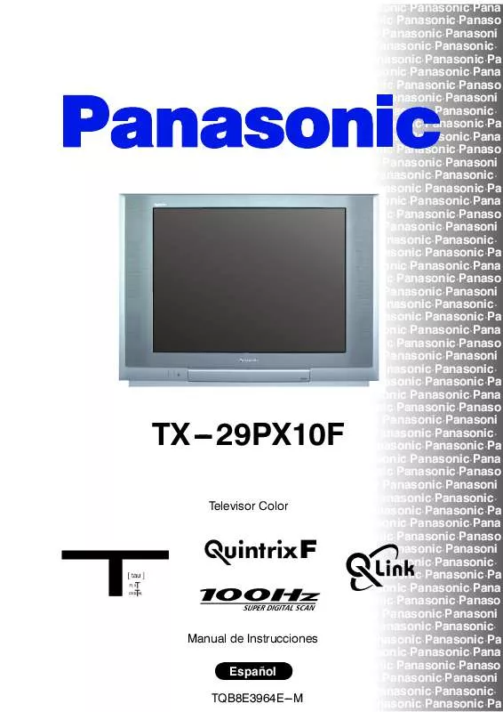 Mode d'emploi PANASONIC TX-29PX10F