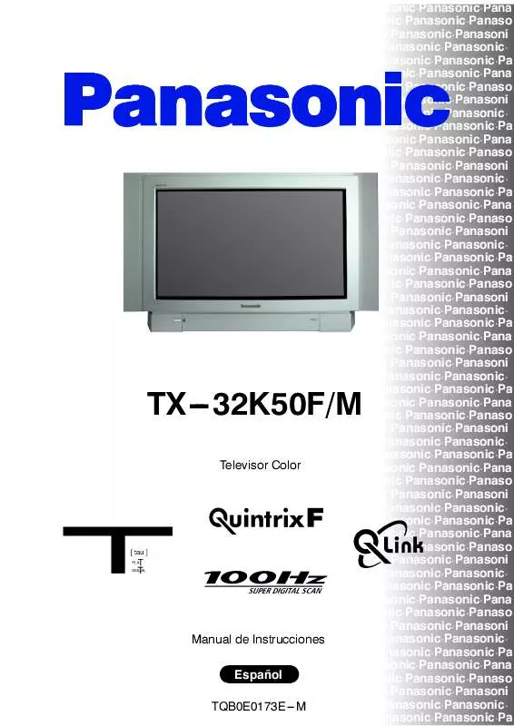 Mode d'emploi PANASONIC TX-32K50FM