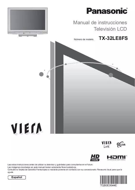 Mode d'emploi PANASONIC TX-32LE8FS