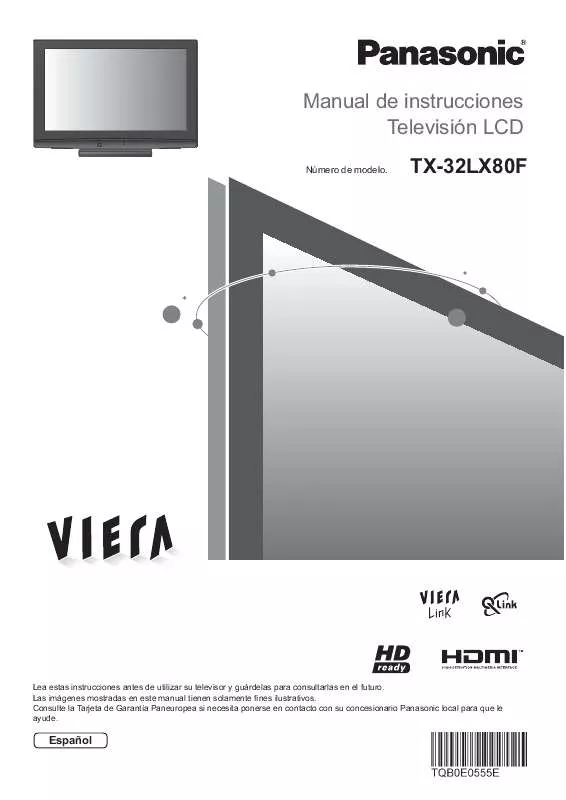 Mode d'emploi PANASONIC TX-32LX80F