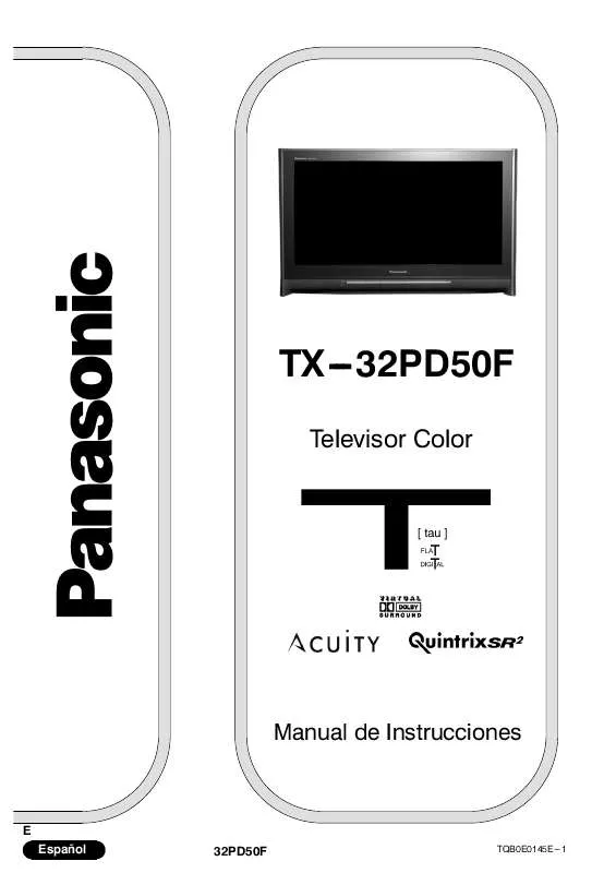 Mode d'emploi PANASONIC TX-32PD50F