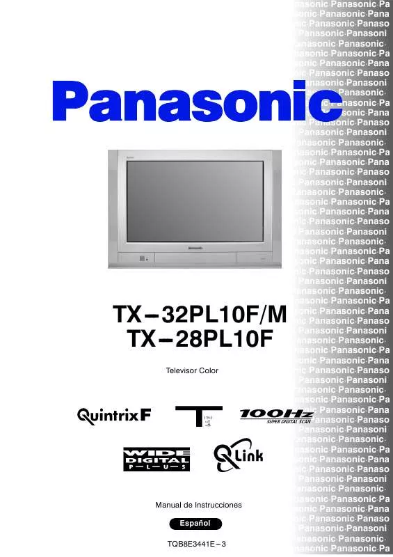 Mode d'emploi PANASONIC TX-32PL10FM