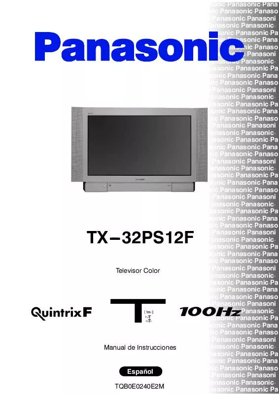 Mode d'emploi PANASONIC TX-32PS12F