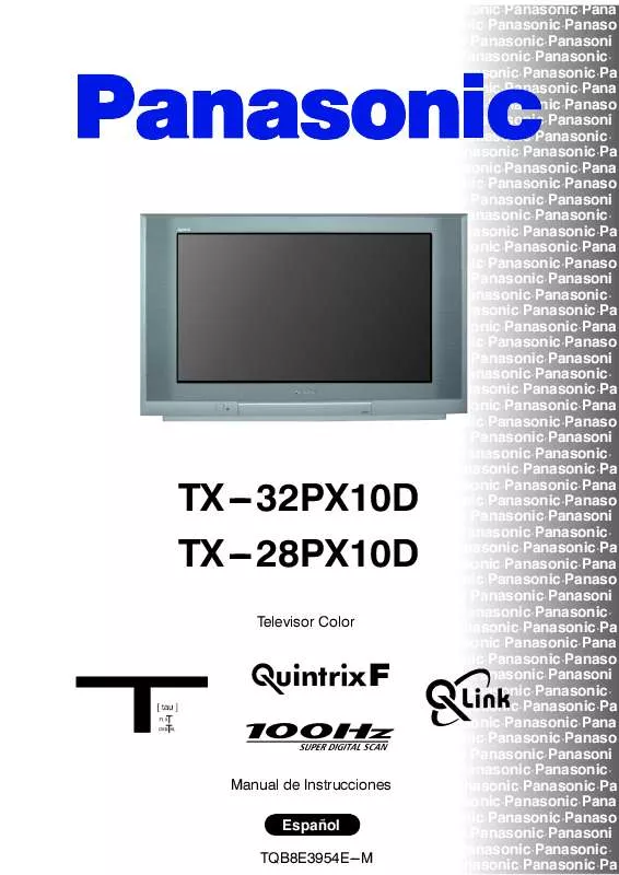 Mode d'emploi PANASONIC TX-32PX10D