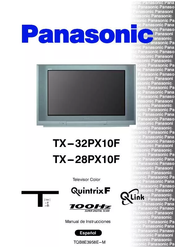 Mode d'emploi PANASONIC TX-32PX10F