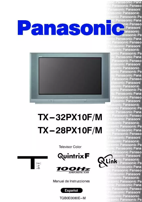 Mode d'emploi PANASONIC TX-32PX10FM