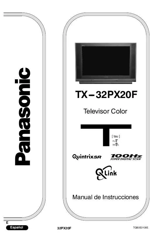 Mode d'emploi PANASONIC TX-32PX20F