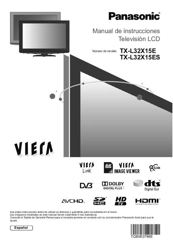 Mode d'emploi PANASONIC TX-L32X15E