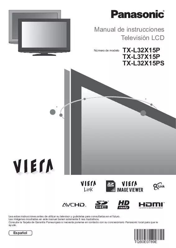 Mode d'emploi PANASONIC TX-L32X15P