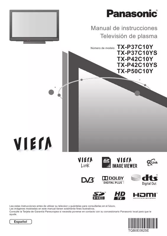 Mode d'emploi PANASONIC TX-P37C10YS