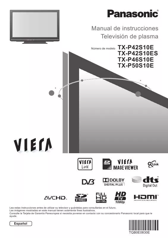 Mode d'emploi PANASONIC TX-P42S10ES