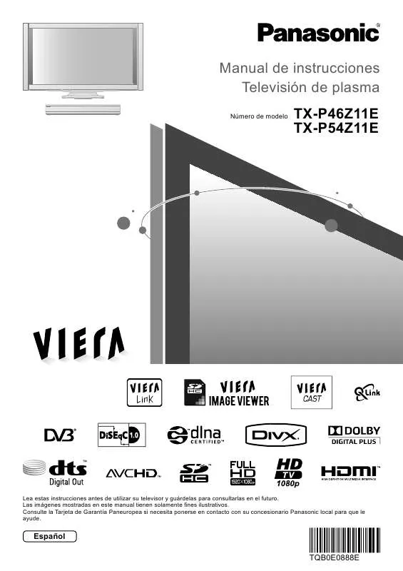 Mode d'emploi PANASONIC TX-P46Z11E