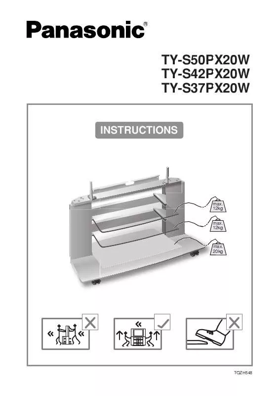 Mode d'emploi PANASONIC TY-S42PX20W