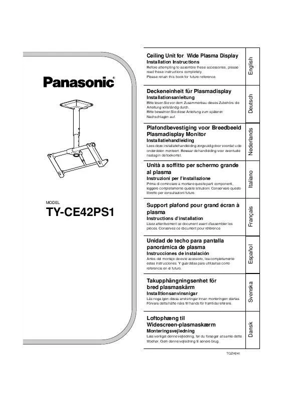 Mode d'emploi PANASONIC TY-ST05S