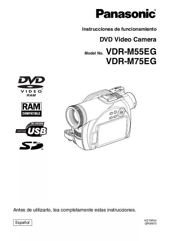 Mode d'emploi PANASONIC VDR-M55EG