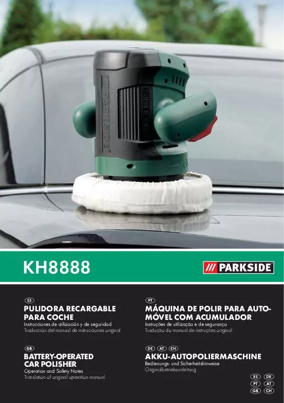 Mode d'emploi PARKSIDE KH 8888 BATTERY-OPERATED CAR POLISHER