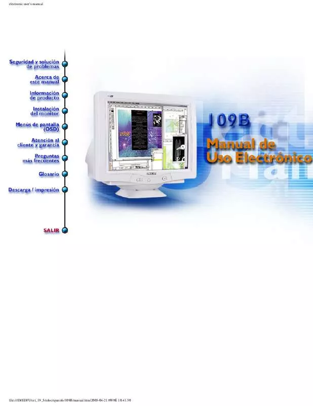 Mode d'emploi PHILIPS 109B50