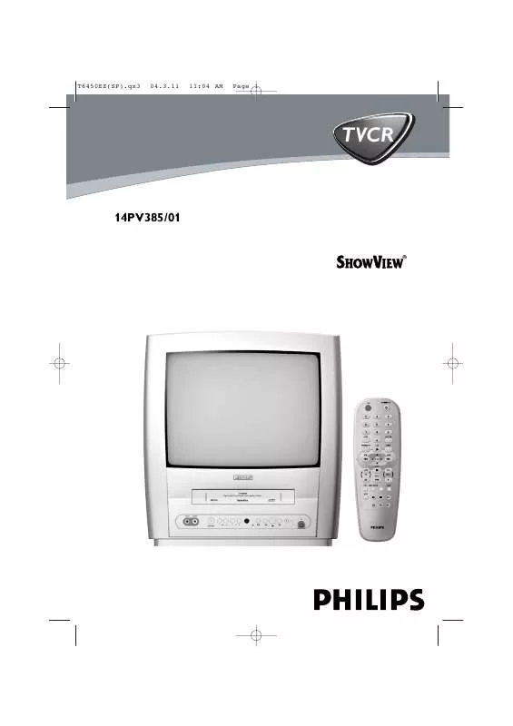 Mode d'emploi PHILIPS 14PV385